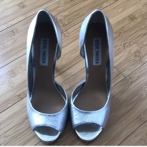 Silver Steve Madden Heels